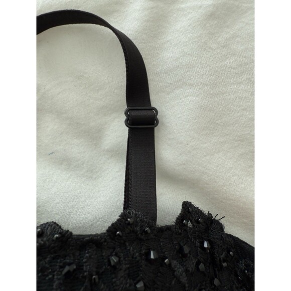 Windsor Sparkle Black Lace Corset Bustier Top Sz Small-SEE DESCRIPTION FOR ISSUE - Picture 11 of 15